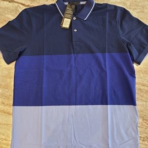 New Greyson Taconic Golf Polo Size Medium - Blue